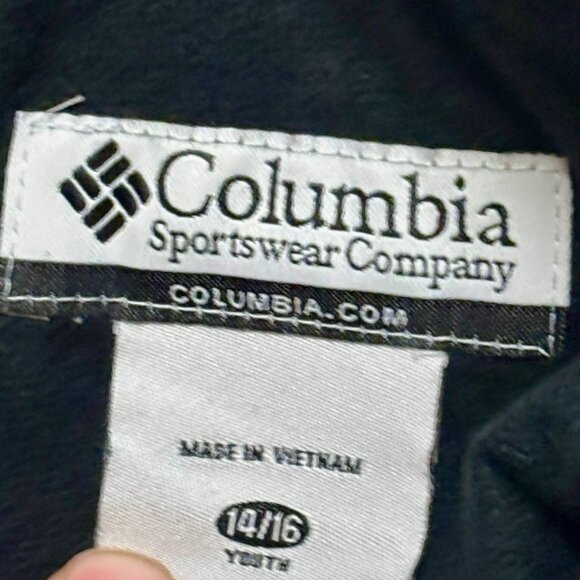 ~~Columbia Snow Pants Youth Large 14/16 Black Insulated Waterproof Ski Snowboard - Picture 3 of 4